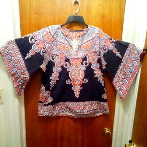 Bohemian Paisley Print Women's Top